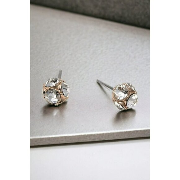kate spade Jewelry - Kate Spade New York Lady Marmalade Rose Gold Stud Crystal Earrings
